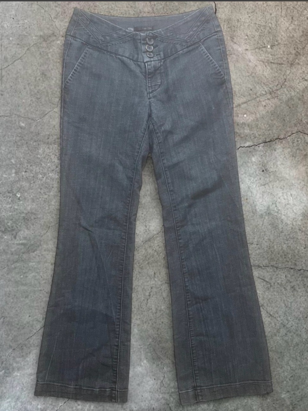 Maurices Grey Low Rise Flare
Jeans - Size 1/2